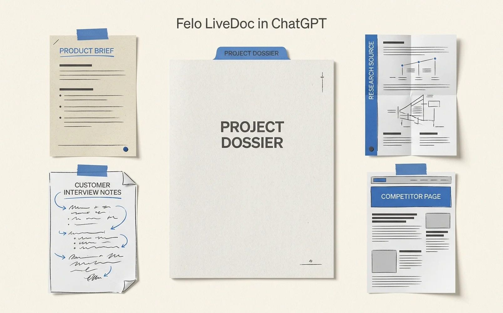 Organized project dossier for reusable LiveDoc context