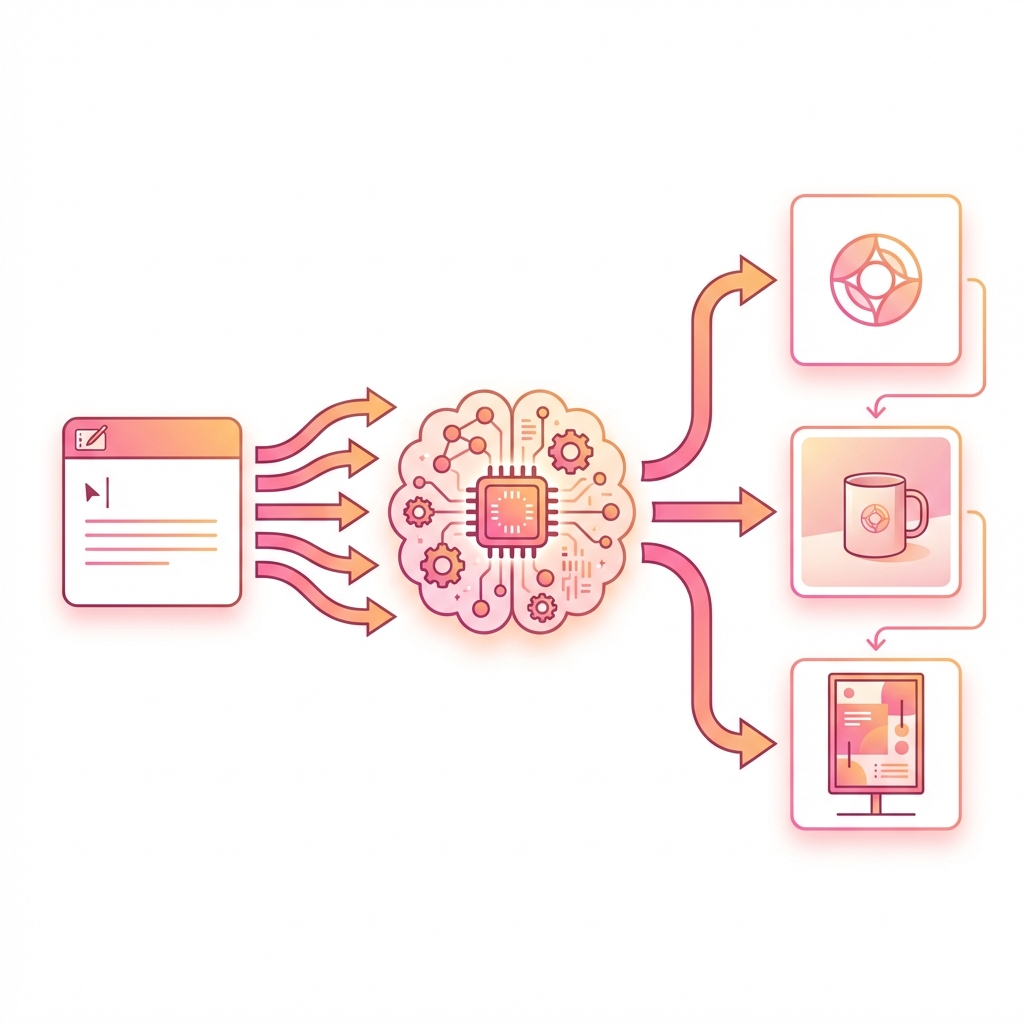 AI design generation from natural language text description