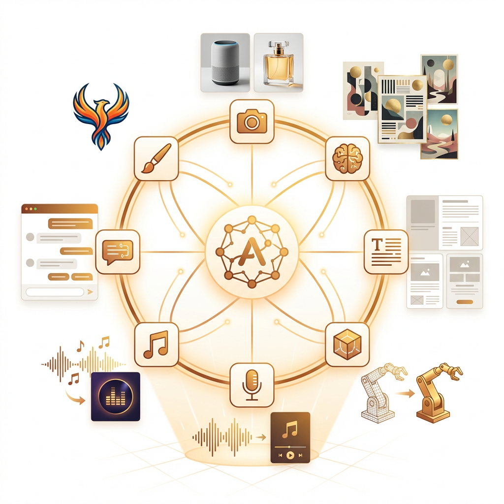 Multi-model AI design system with 8+ specialized models