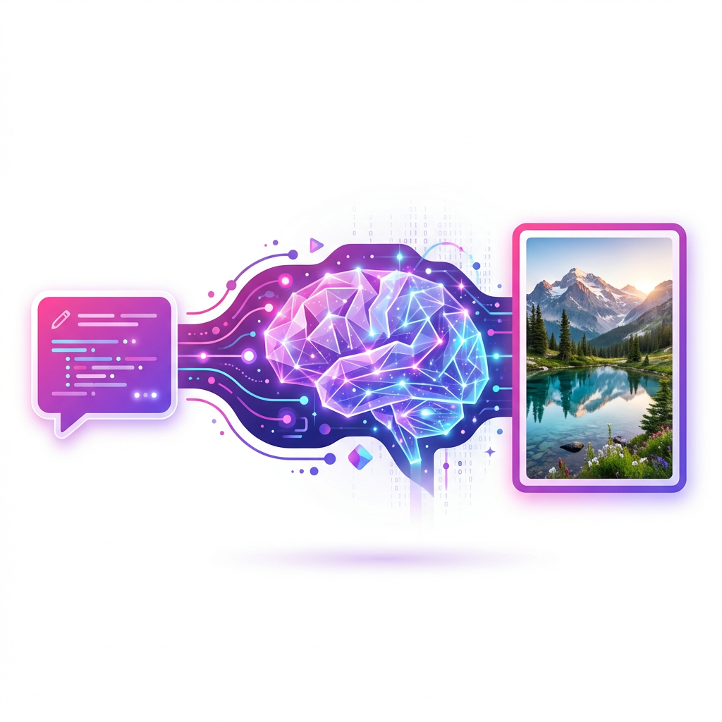 नेचुरल लैंग्वेज टेक्स्ट विवरण से AI इमेज जनरेशन