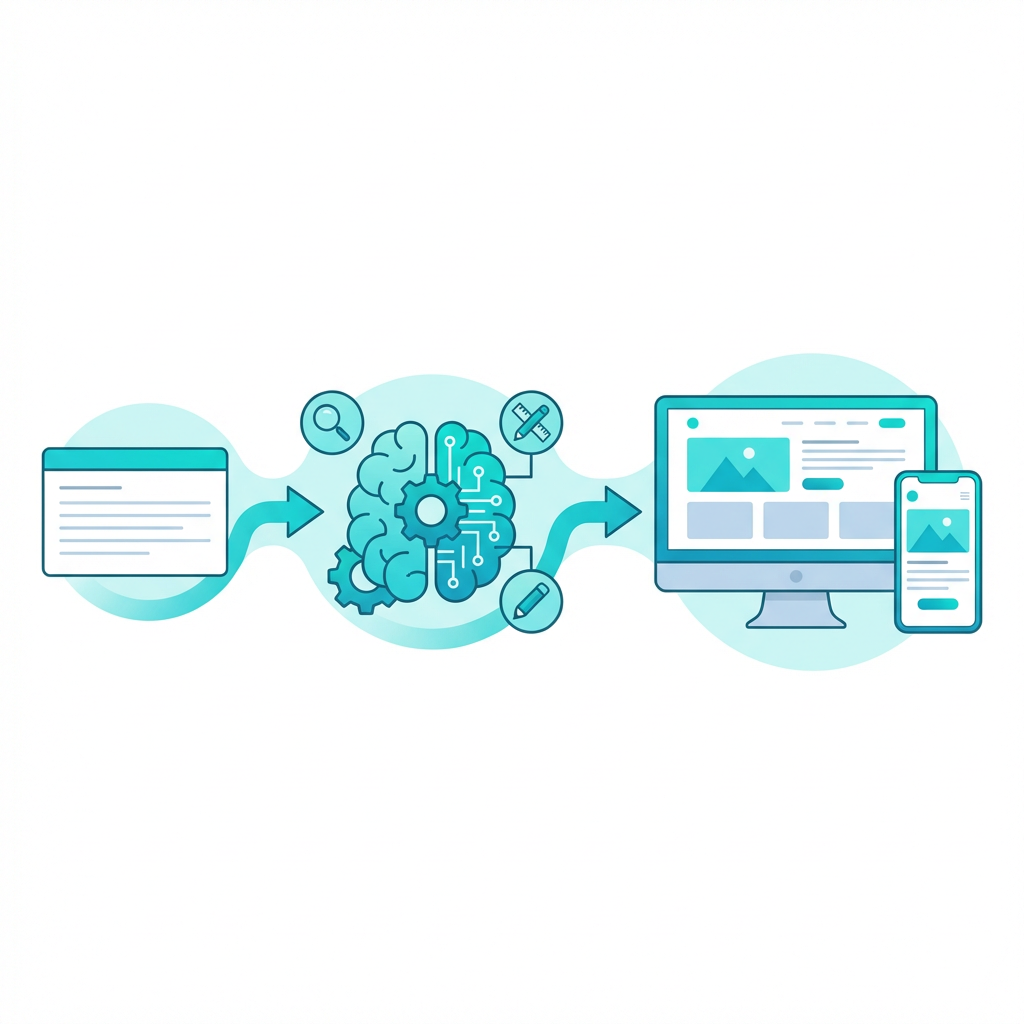 AI रियल-टाइम रिसर्च के साथ वेब पेज कंटेंट लिख रहा है