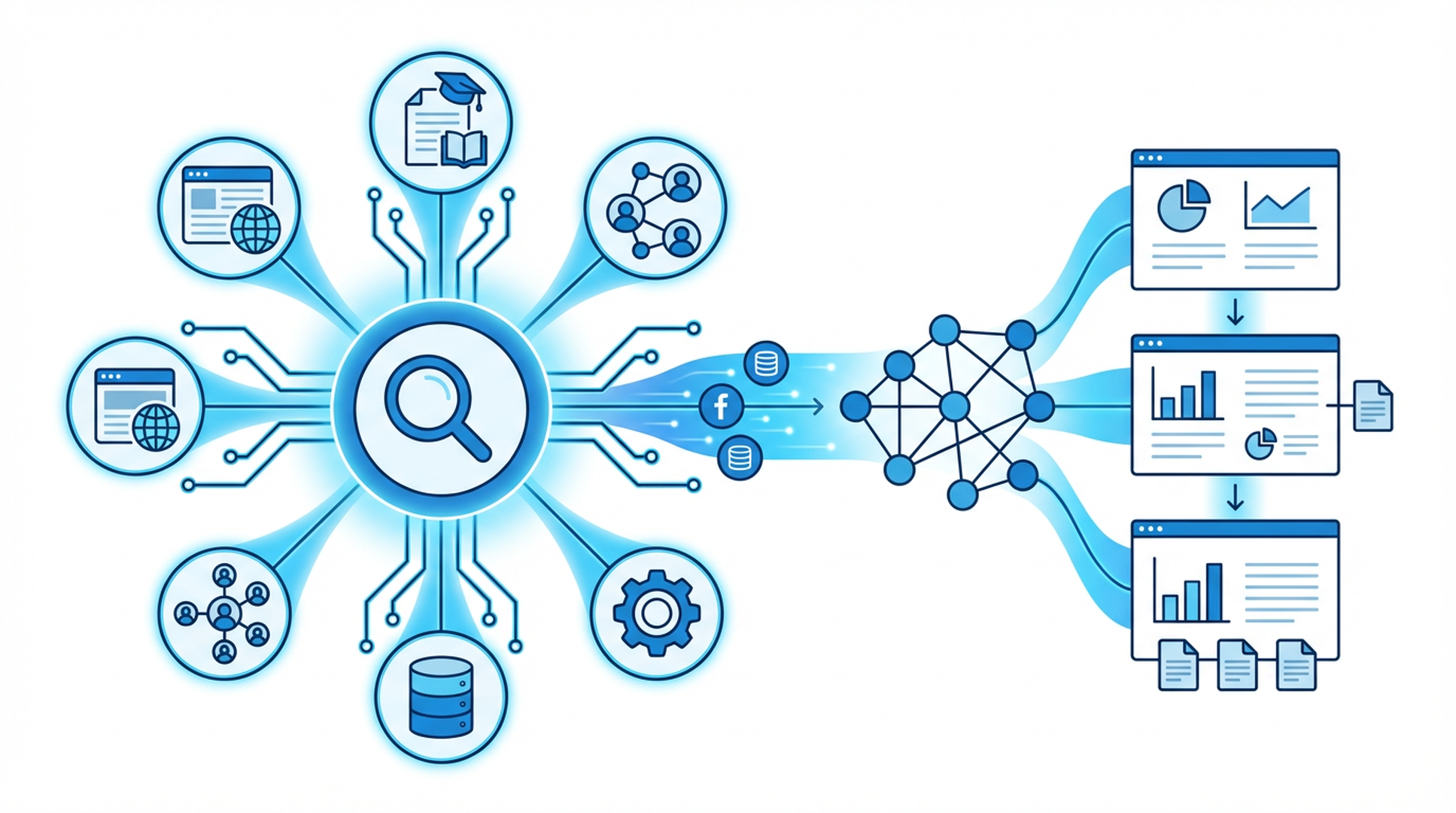 AI search engine integration for real-time research in presentations