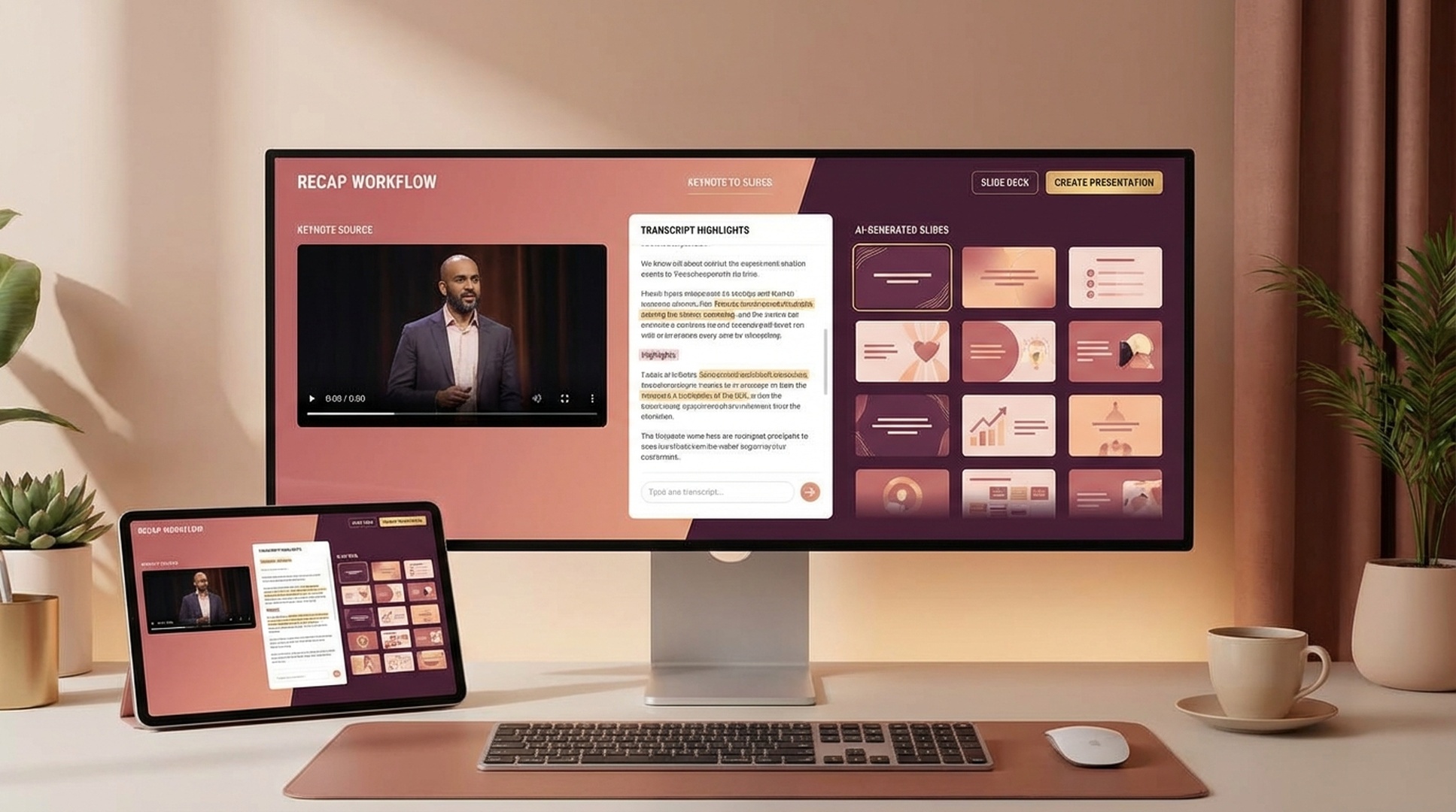 Keynote recap with felo-content-to-slides