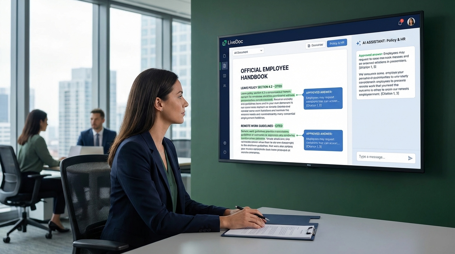 Policy and HR answers with felo-livedoc