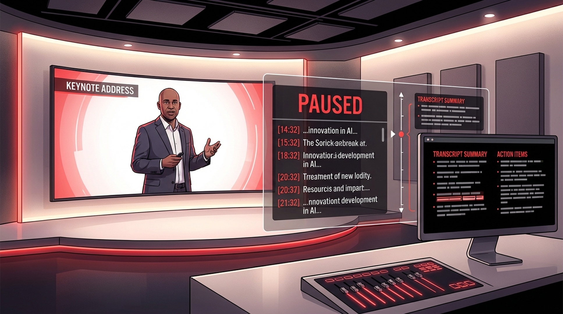 Summary-ready keynote recap with felo-youtube-subtitling