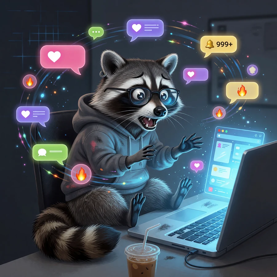 Grok Imagine model social image generated from a punchy prompt