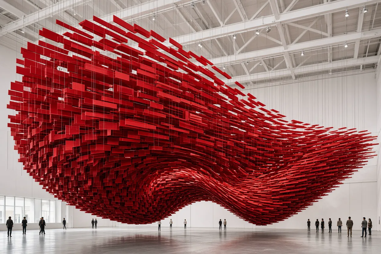 Kinetic geometric artwork