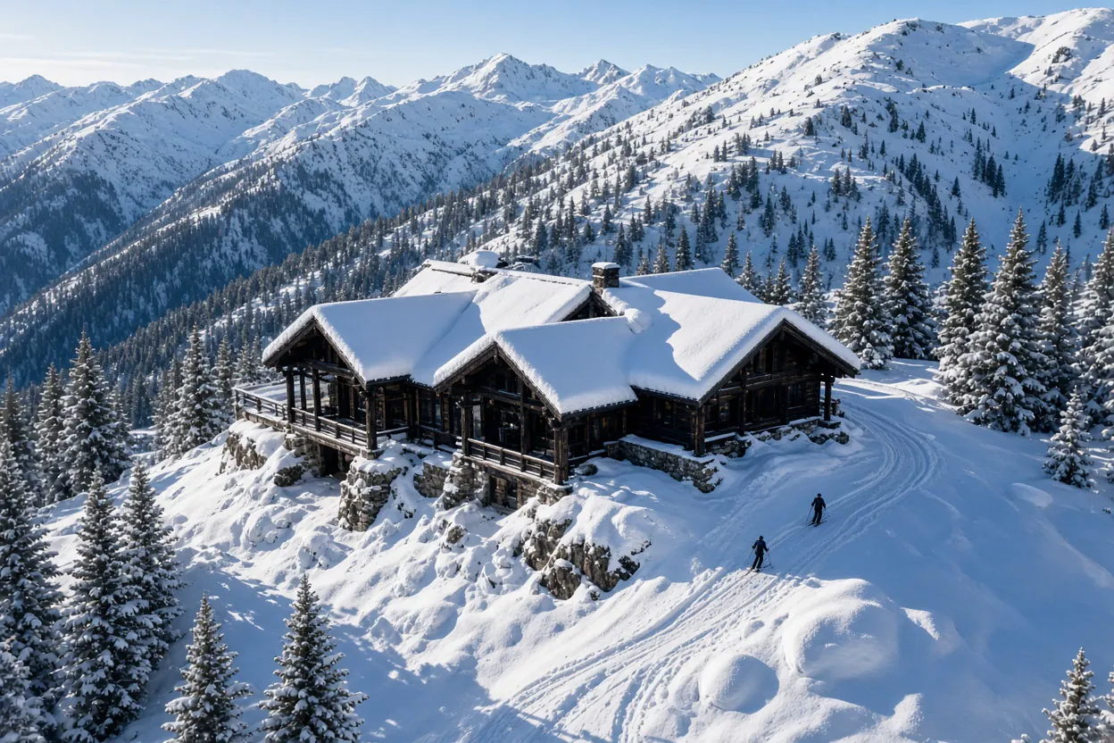 Snow resort panorama