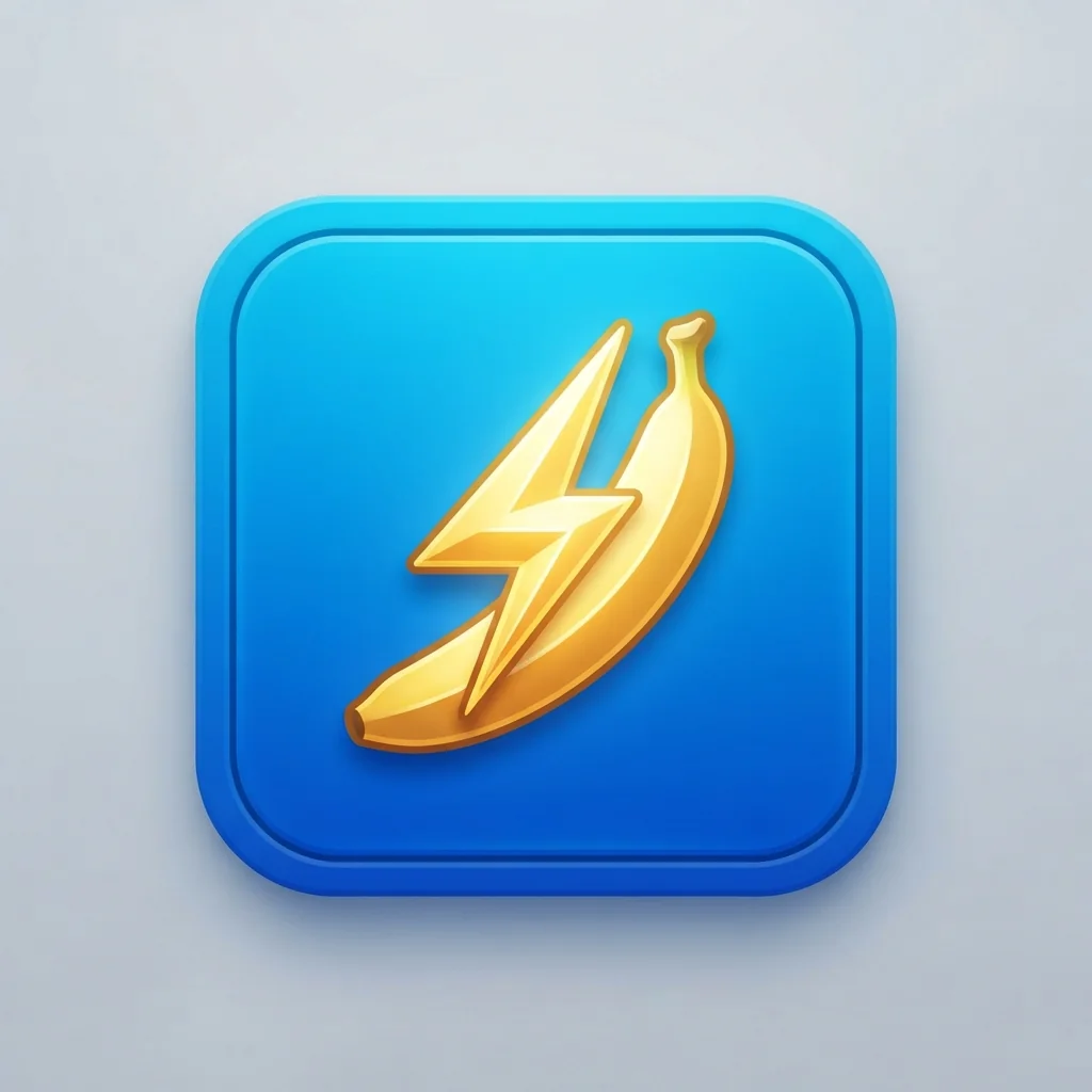 مثال لمفهوم أيقونة تطبيق تم إنشاؤه بواسطة Nano Banana 2 Lite