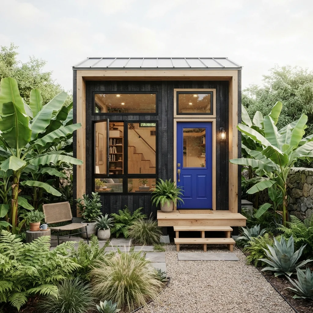 Tiny-House-Architekturbeispiel, generiert mit Nano Banana 2 Lite