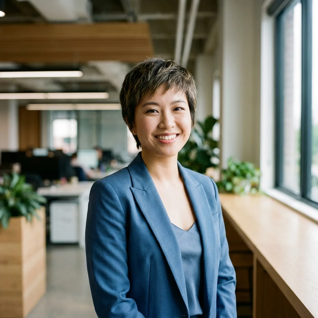 AI-generated portrait with character consistency