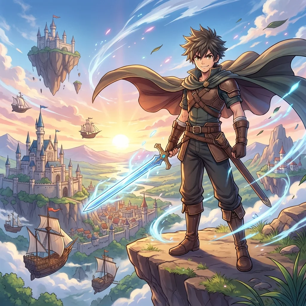 AI-generated anime character