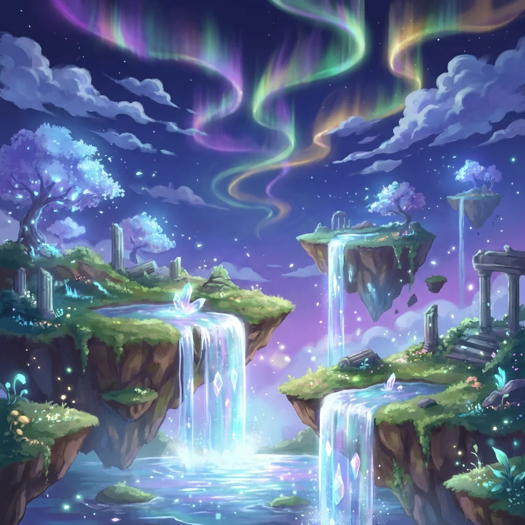 Fantasy landscape illustration generated by Nano Banana 2