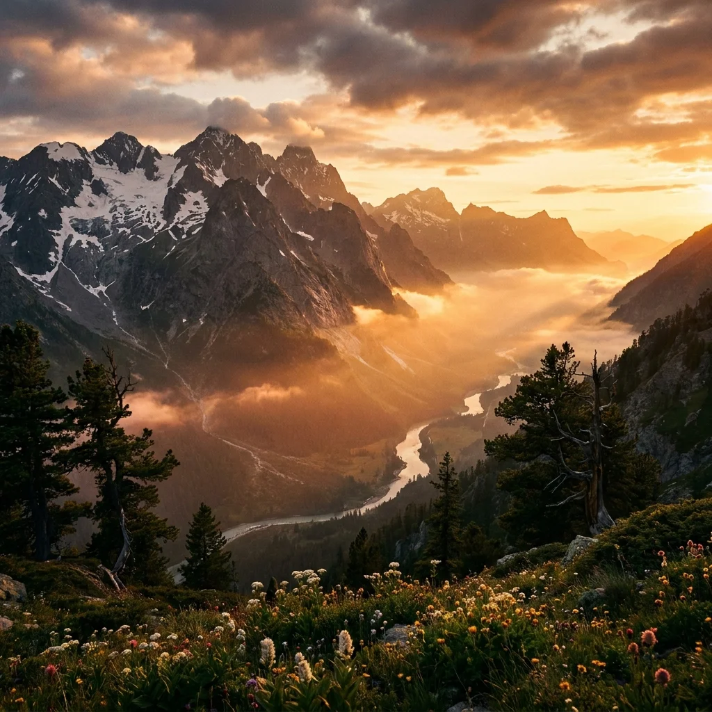 Cinematic landscape scene generated by Nano Banana Next