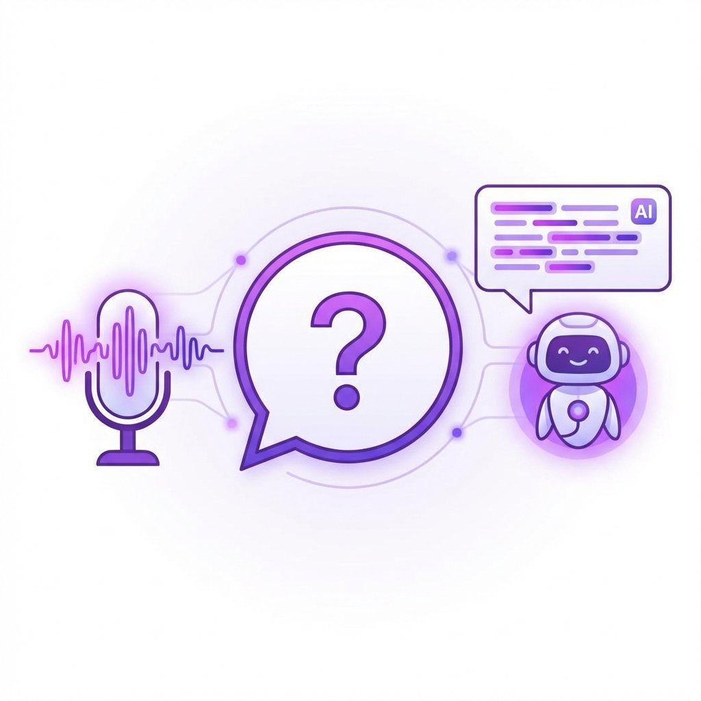 Asking AI questions during an active voice recording session